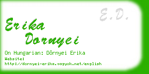 erika dornyei business card